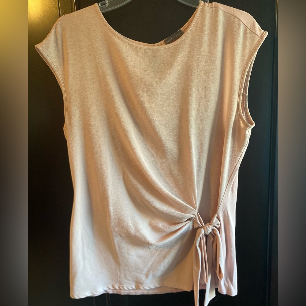 Vince Camuto blush blouse with side tie